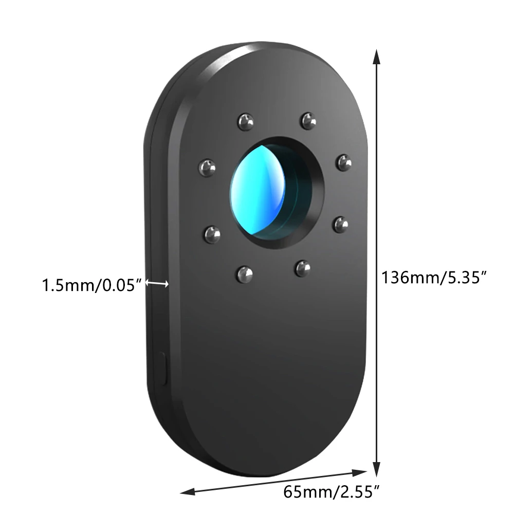 Mini Anti-Candid Camera Detector Reizen Hotel Handheld Anti Peeping Diefstal Alarm Infrarood Detector Beveiliging Sensor