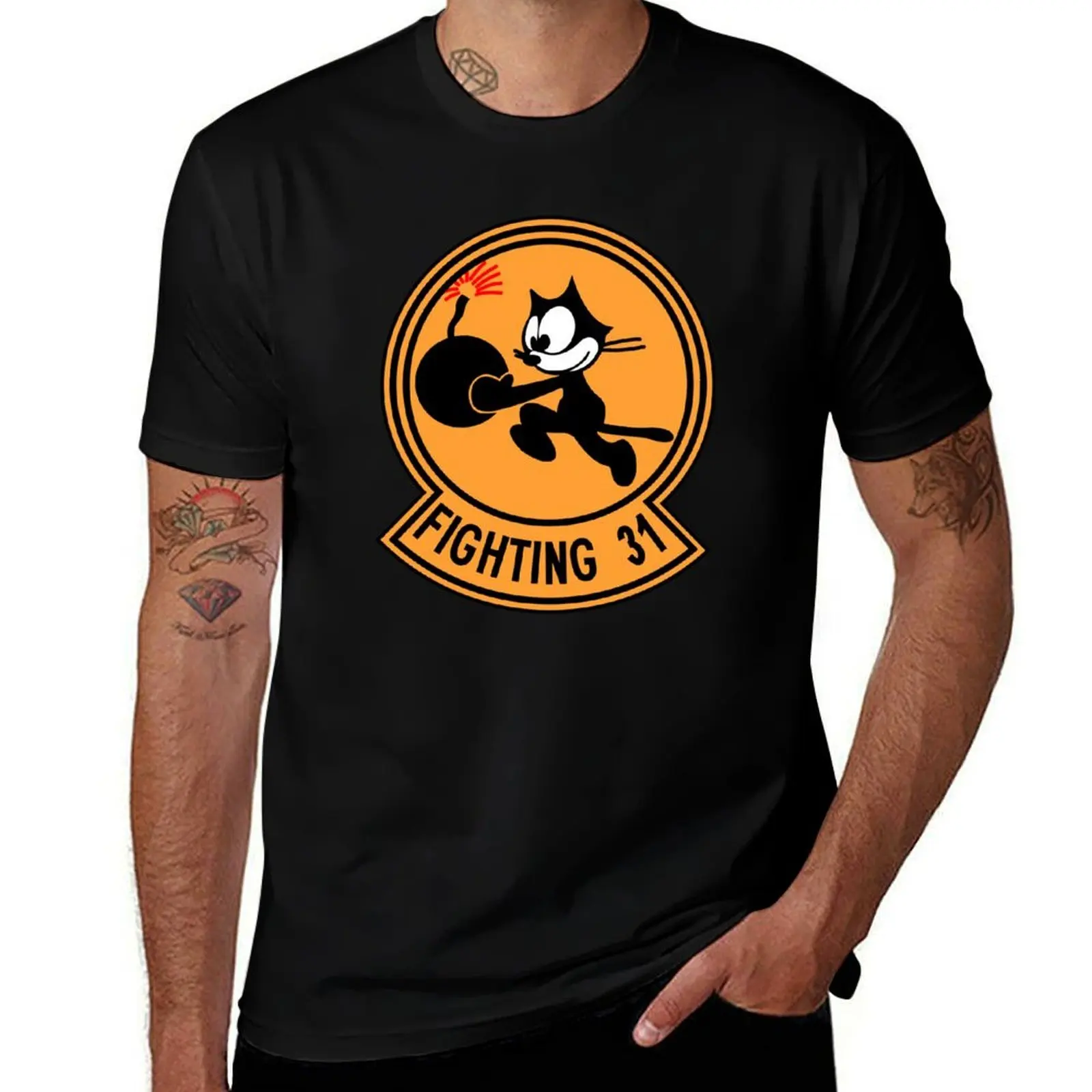 

VFA-31 Strike Fighter Squadron 31 "Tomcatters" T-Shirt man t shirt designer t shirt custom print man t shirts cotton T-Shirt