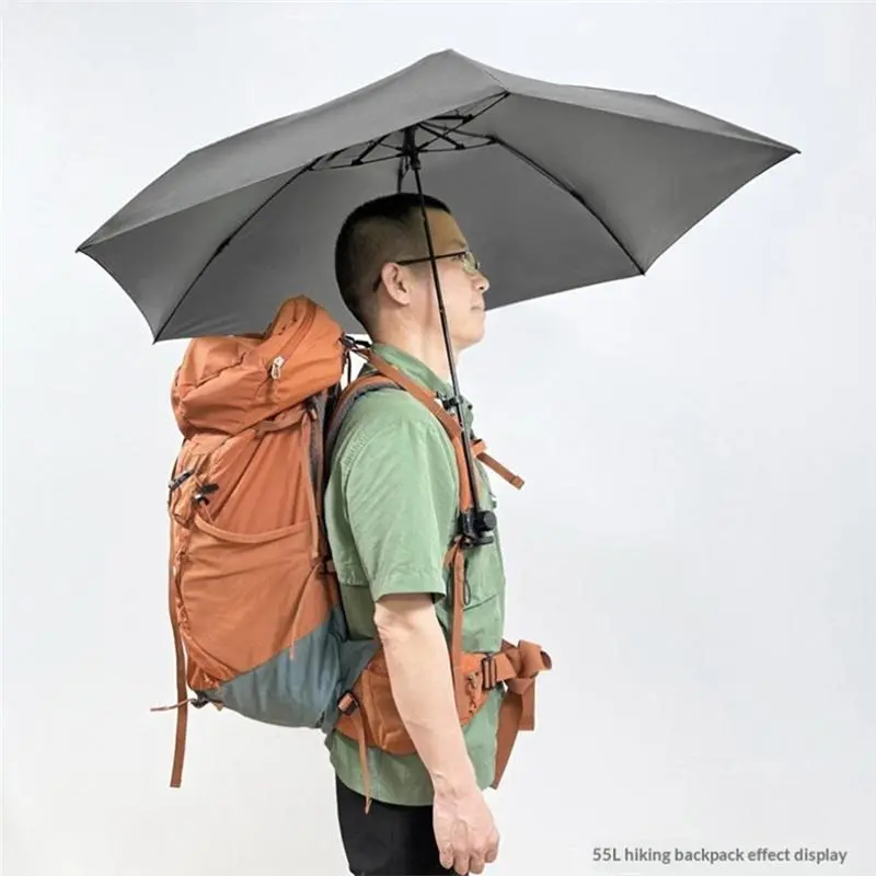 TFORU-Rain Photography Backpack Umbrella Clip 1 Set Handsfree Light Outdoor Hiking Fixed Umbrella Holding Device For Travel