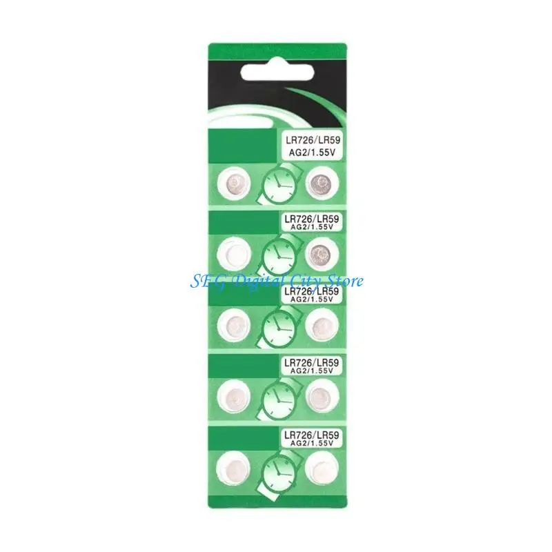 

U75B High Capacity AG2 LR726 Batteries AG2 LR726 Coin Cell Button Battery 10pc/20pc