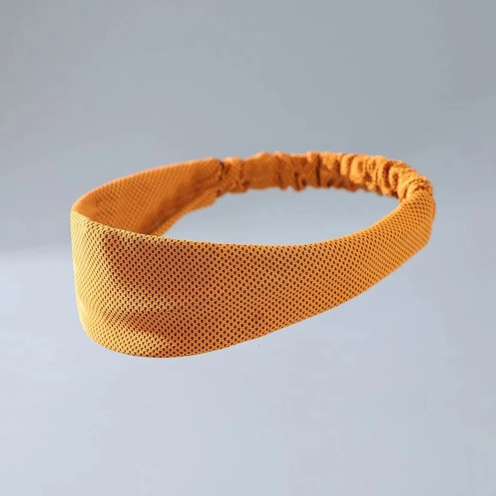 Lightweight Breathable Sport Headband Sweat Absorbent Quick Dry Cool Elastic Headband Fitness Sweatband Yoga