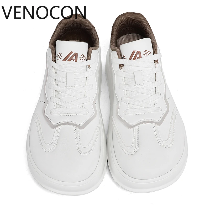 

VENOCON Minimalist Wide Toe Box Nose Ball More Stack Height Lightweght Mens Shoes Sneakers Fabric Leather Footwear For Man Women