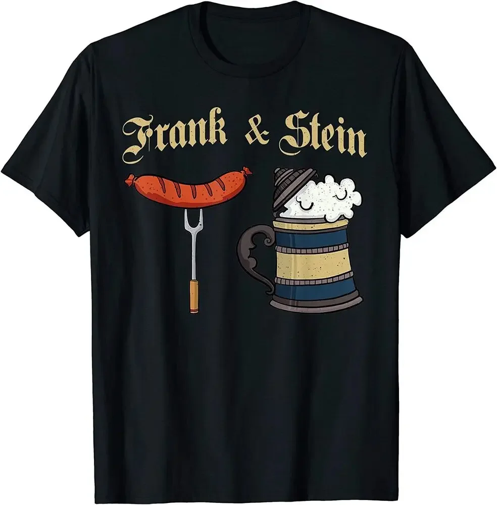 Frank & Stein German Beer Drinking Oktoberfest T-Shirt  Tees High Quality 100%Cotton Short Sleeve