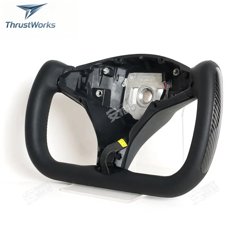 

TOP Model X/S New Energy Vehicle Wheel Modification With Full Leather Carbon Fiber Heated Car Steering