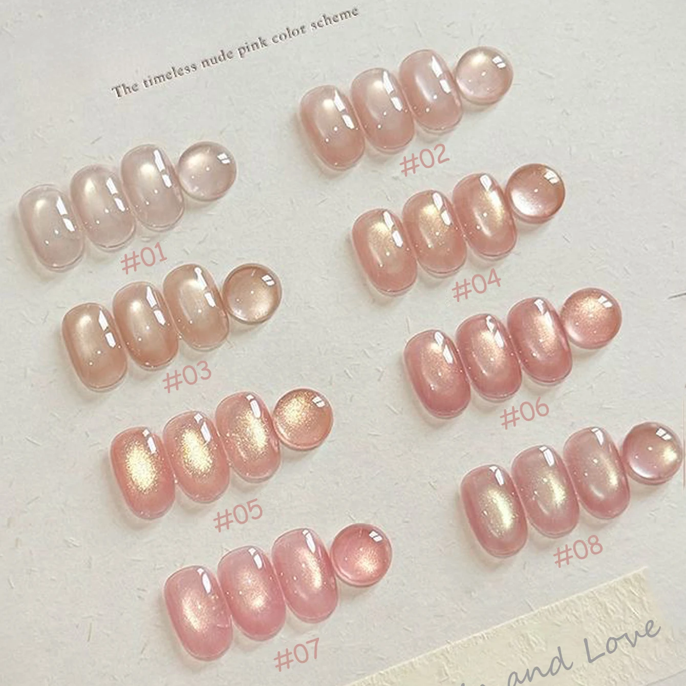 1 Uds ZH otoño Ballet ojo de gato esmalte de uñas de Gel rosa 2025 nuevo temperamento blanqueamiento suministros de uñas