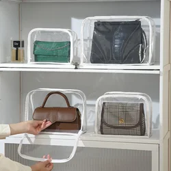 S/M/L/XL Waterproof Transparent Handbag Storage Bag Dustproof Bag Large Capacity Zipper Storage Bag Home Storage Dustproof Pouch