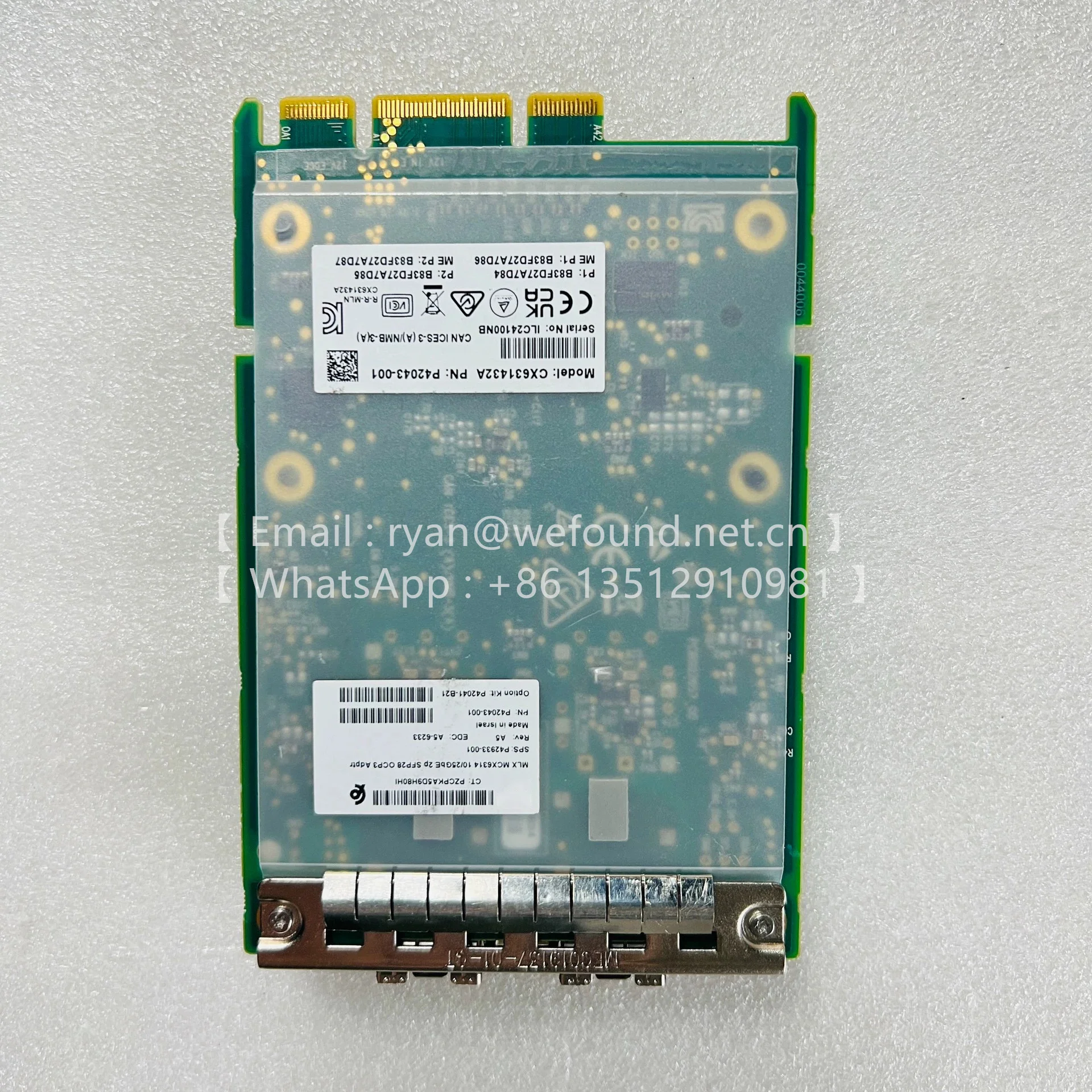 P42041-B21 MCX631432AS‑ADAI Ethernet 10/25Gb 2‑port SFP28 OCP3 Adapter