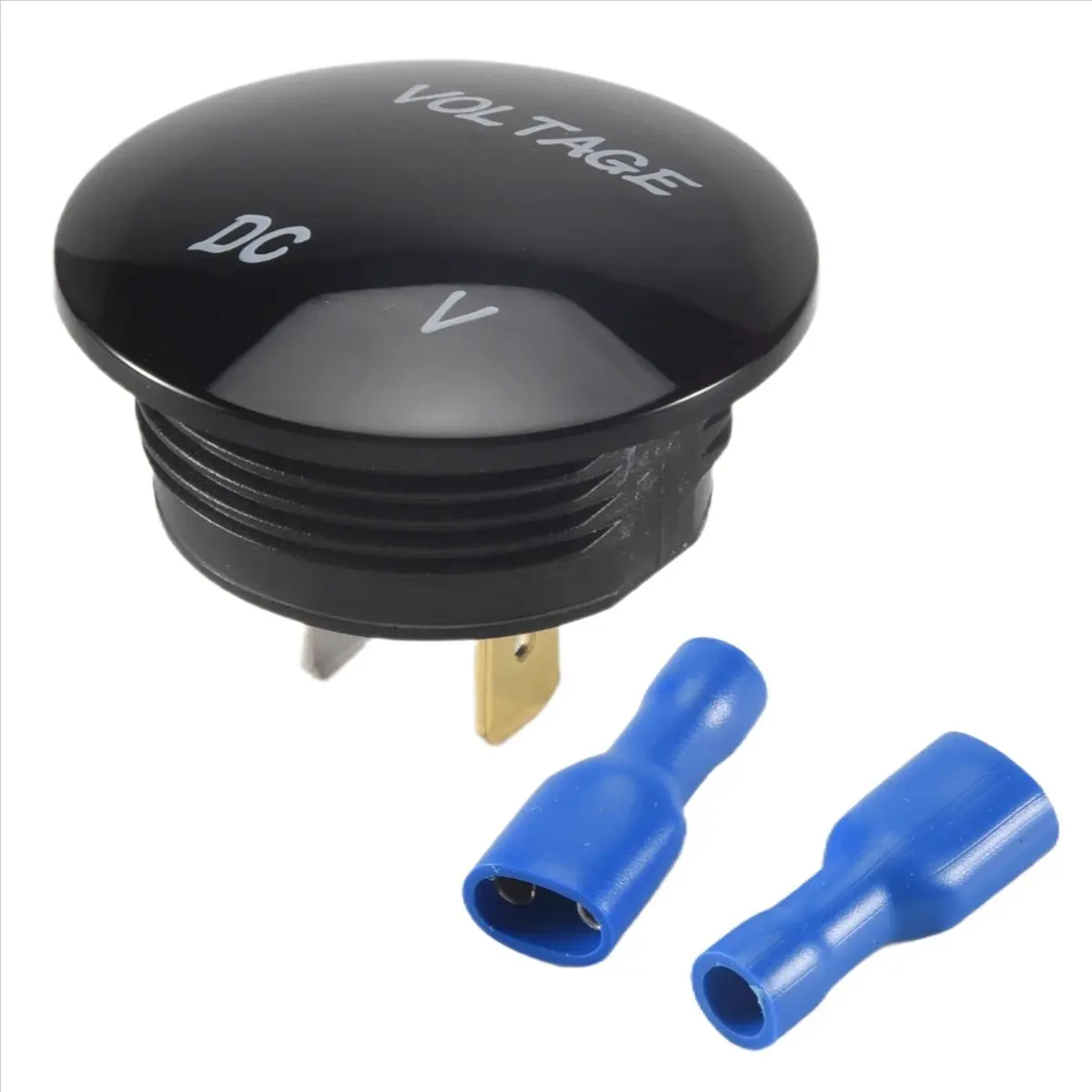 SDFC 5V-25V DC Voltmeter LED Digital Display Panel Mounted Round Waterproof Car Motorcycle Car