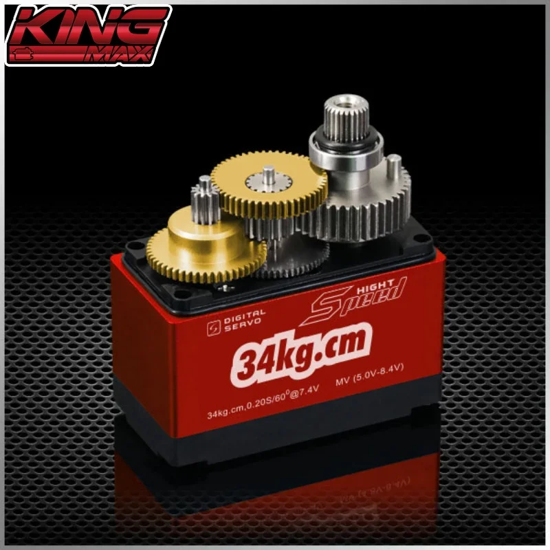 KINGMAX DCS2016SP 60g 34kg Hoogspanning Metalen Digitale Servo voor Afstandsbediening Vliegtuigen Vliegtuig Auto Buggy Robot