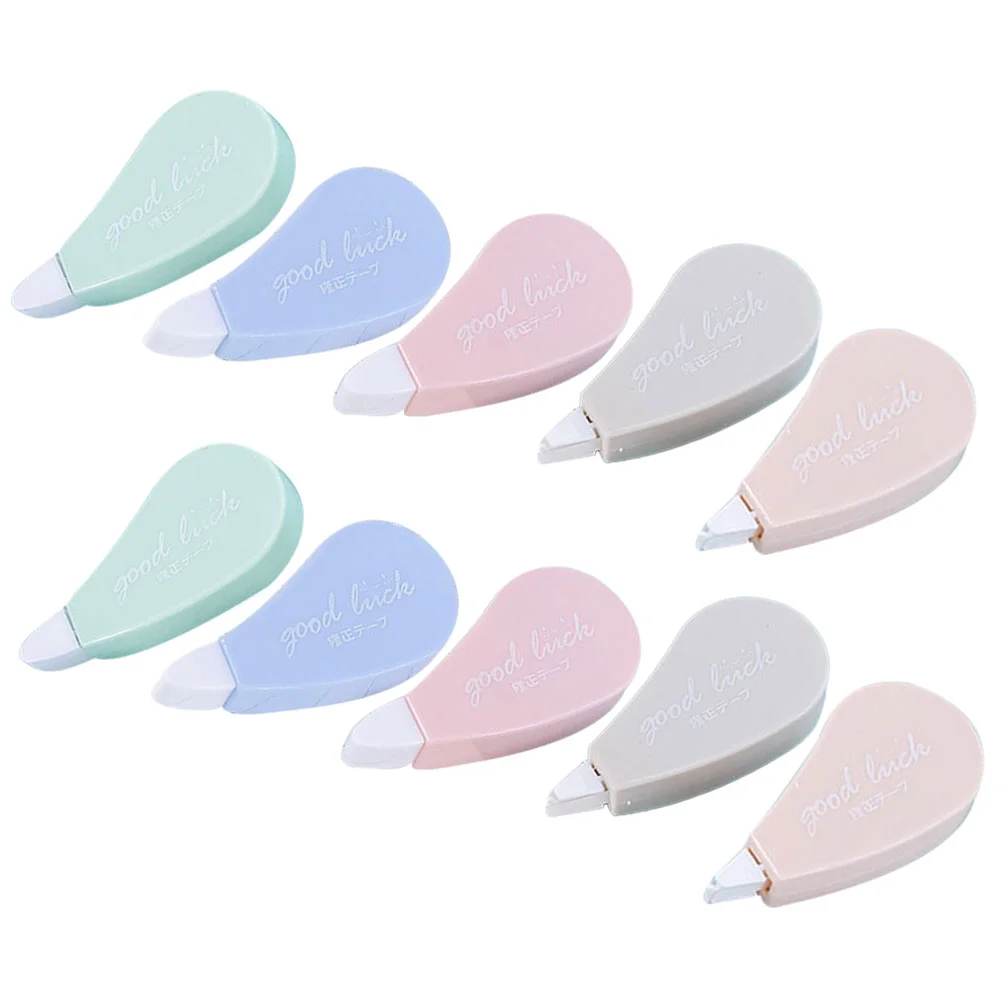 

10 Pcs Correction Tape White Out Practical Set Writing White-out Tapes Plastic Student Accessory Studying