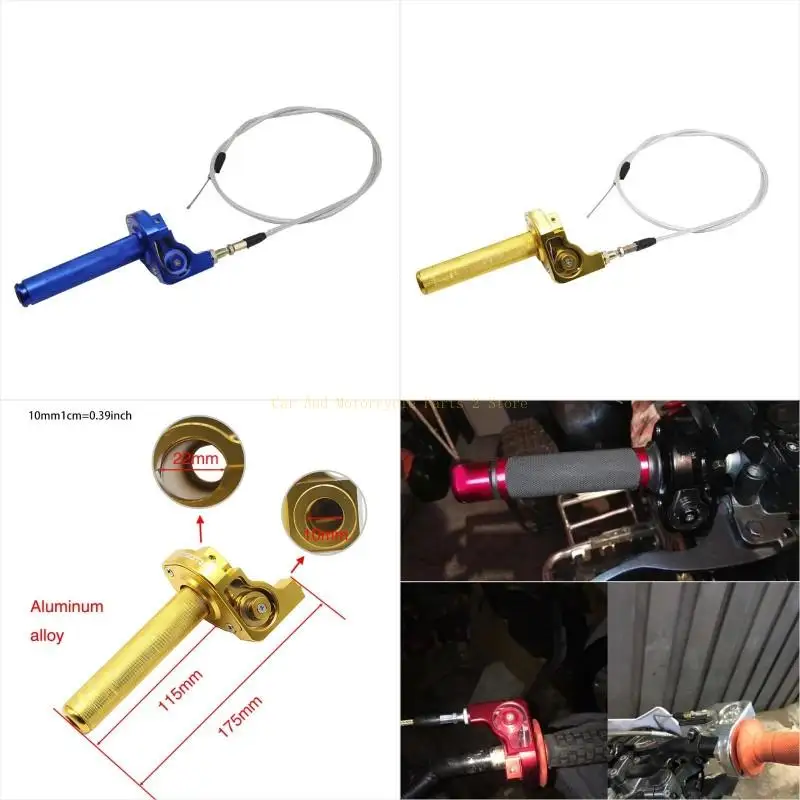 

Aluminium Alloy E-Bike Twist Throttle Grip Wire Accelerator Throttle Line Cable