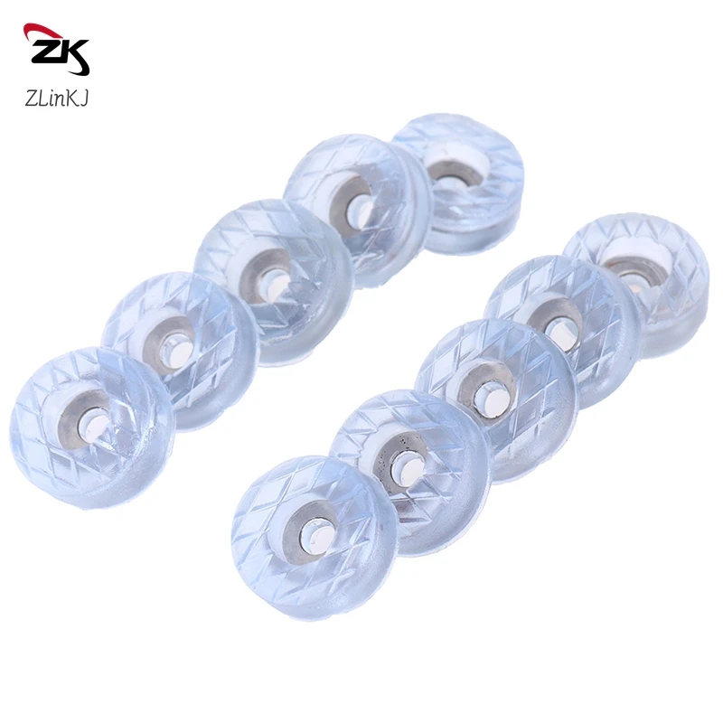 แผ่นรองกันลื่นใสทรงกลมขนาดเล็ก 10 ชิ้น สำหรับขาเก้าอี้ โต๊ะ เฟอร์นิเจอร์ โซฟา เก้าอี้สตูล ป้องกันพื้น