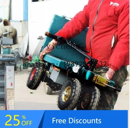 

Greenhouse Orchard Handling Warehouse Cargo Transport Cart Lightweight Small Trailer