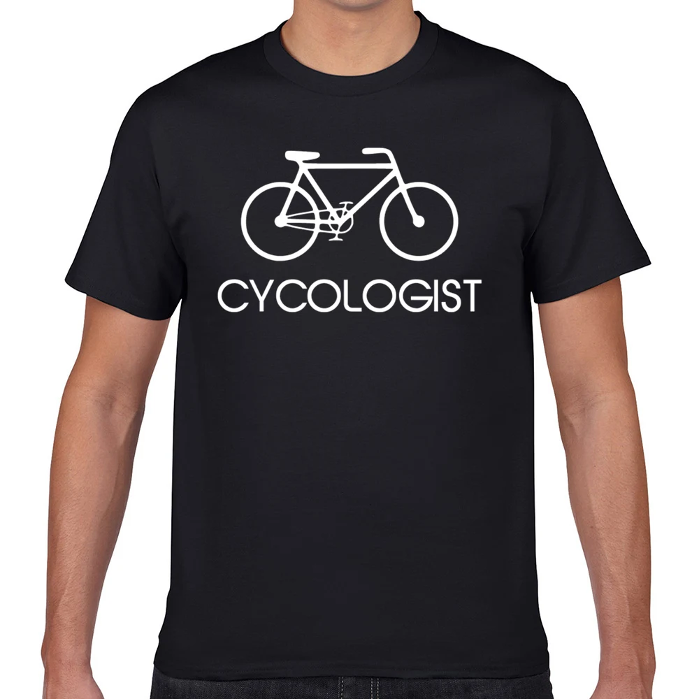 Tops T Shirt Men cycologist cycling cycle Comic Inscriptions Geek Print Male Tshirt XXXL