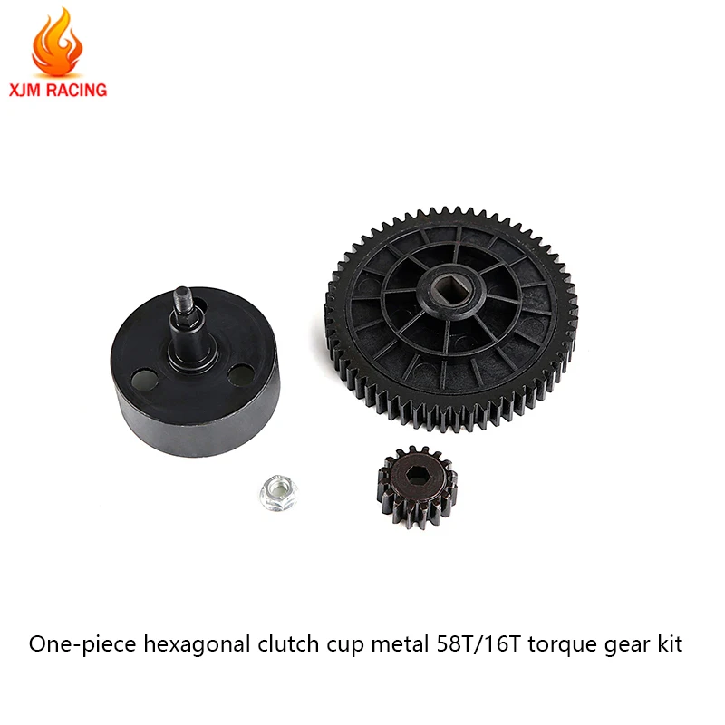 

Metal Torque /High Speed Helical /Gear Kit 58T16T / 55T 19T/57T 17T for 1/5 HPI ROFUN BAHA ROVAN KM Baja 5b 5t 5sc Rc Car Parts