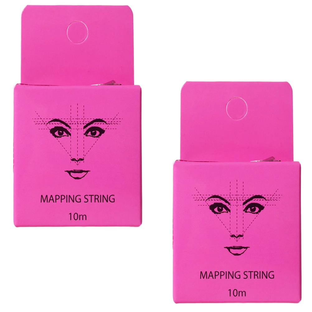 

2pcs Eyebrow Ruler Kit Measuring Mapping Tool For Symmetrical Brow Shaping Makeup Accessory Drawing Guide Wire Stencil