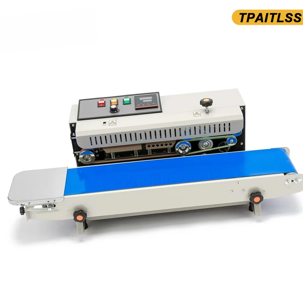 FR-900 Automatic Horizontal Plastic Bags Film Heat Sealing Continuous Band Sealer Machine Emergency Stop Counter