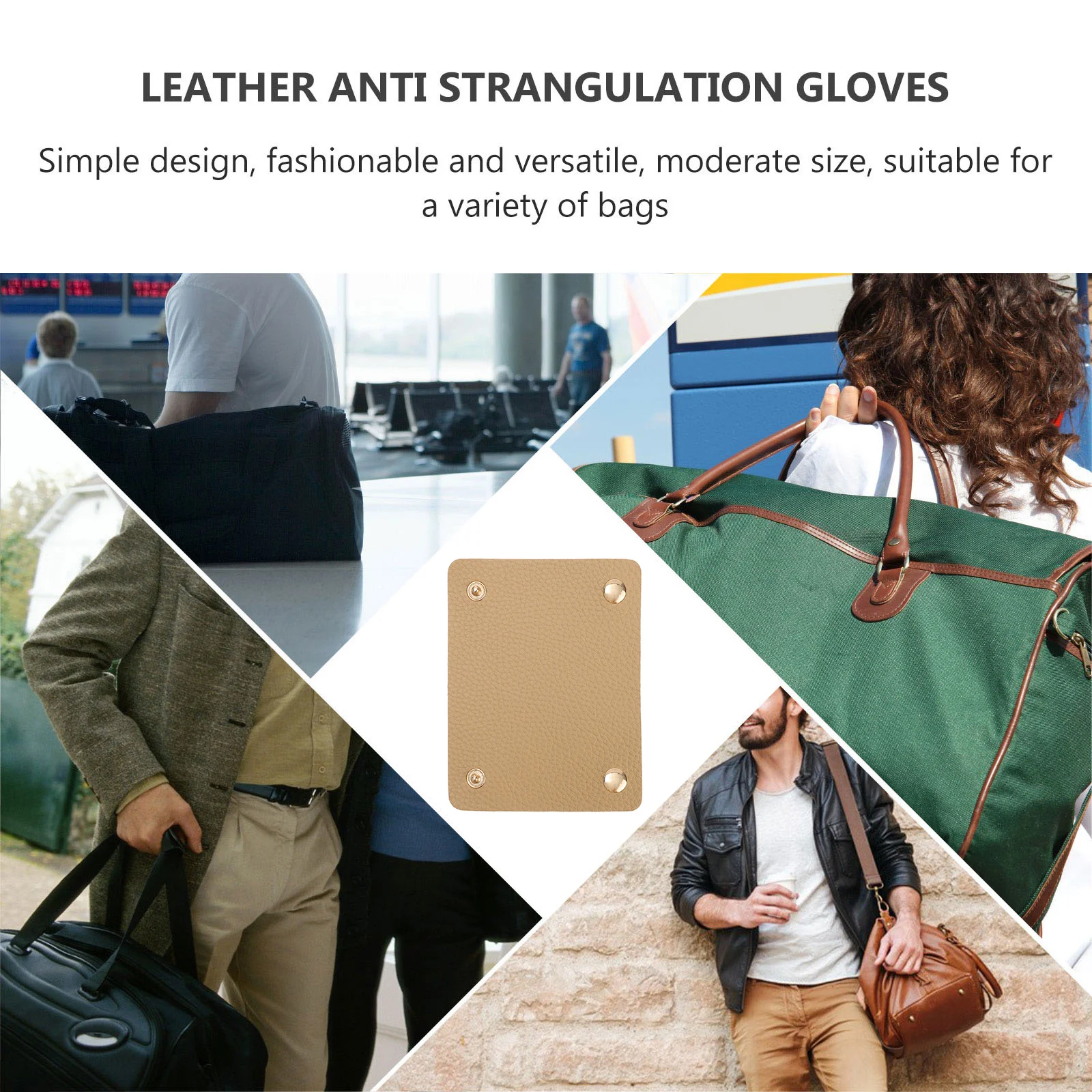 

2 pcs Anti-Slip Hand Protection Cover For Grocery Bags Durable Pu Bag Handle Grips Lightweight Shopping Assistant Tool Teaching
