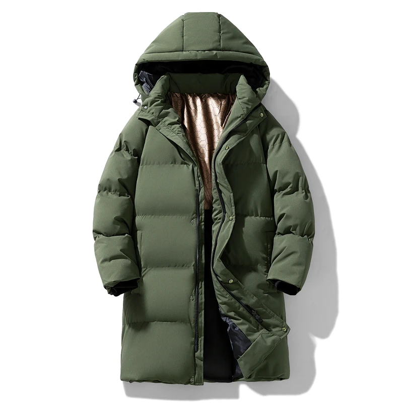 Parka Maschile Lungo Parka Plus Size 8xl 7xl 6xl Uomo Casual Caldo Imbottito Frangivento Tuta Sportiva Inverno Parka Uomo Spessore Giacca Calda