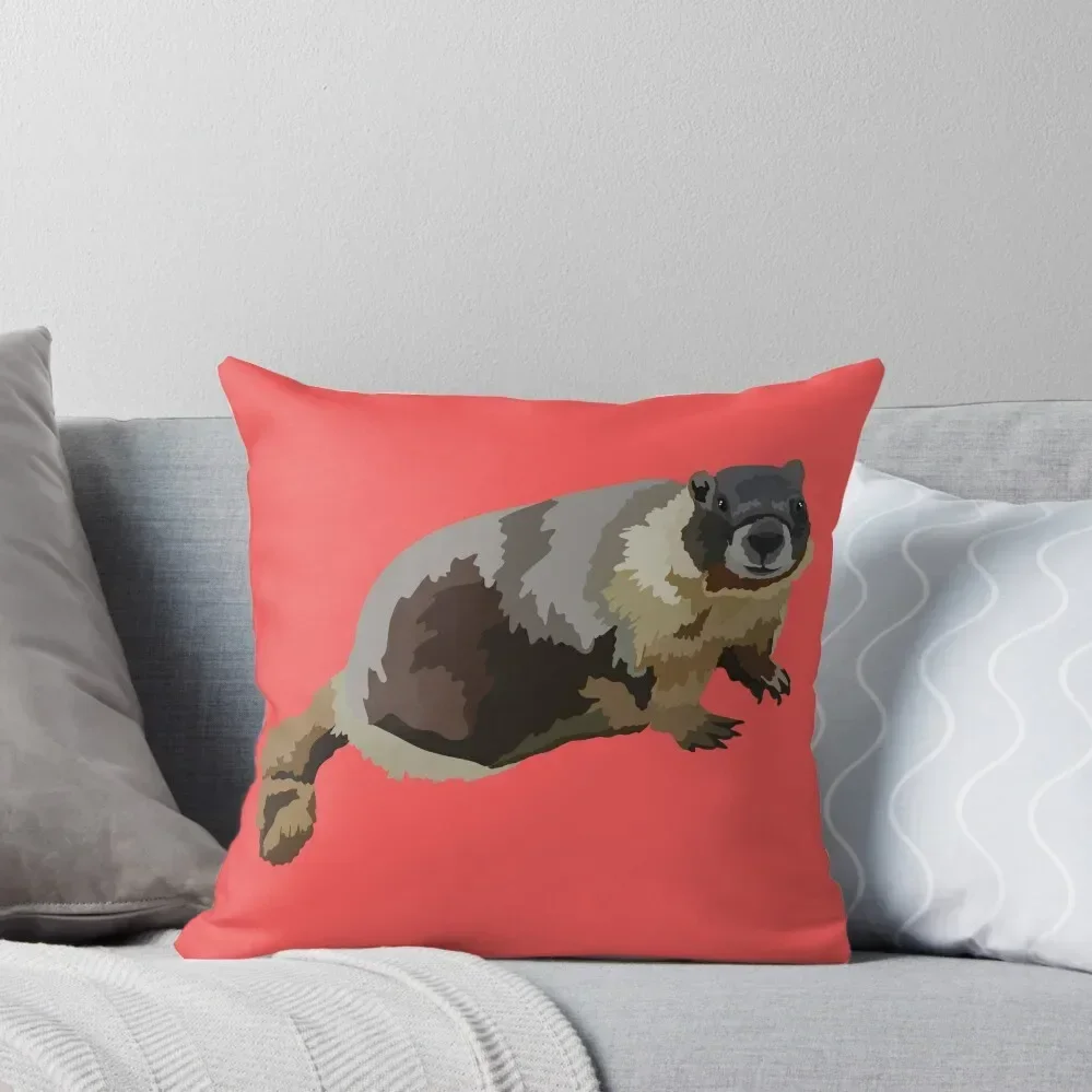 Y is for Yellow Bellied Marmot Throw Pillow Elastic Cover For Sofa Christmas Cushion For Home pillow