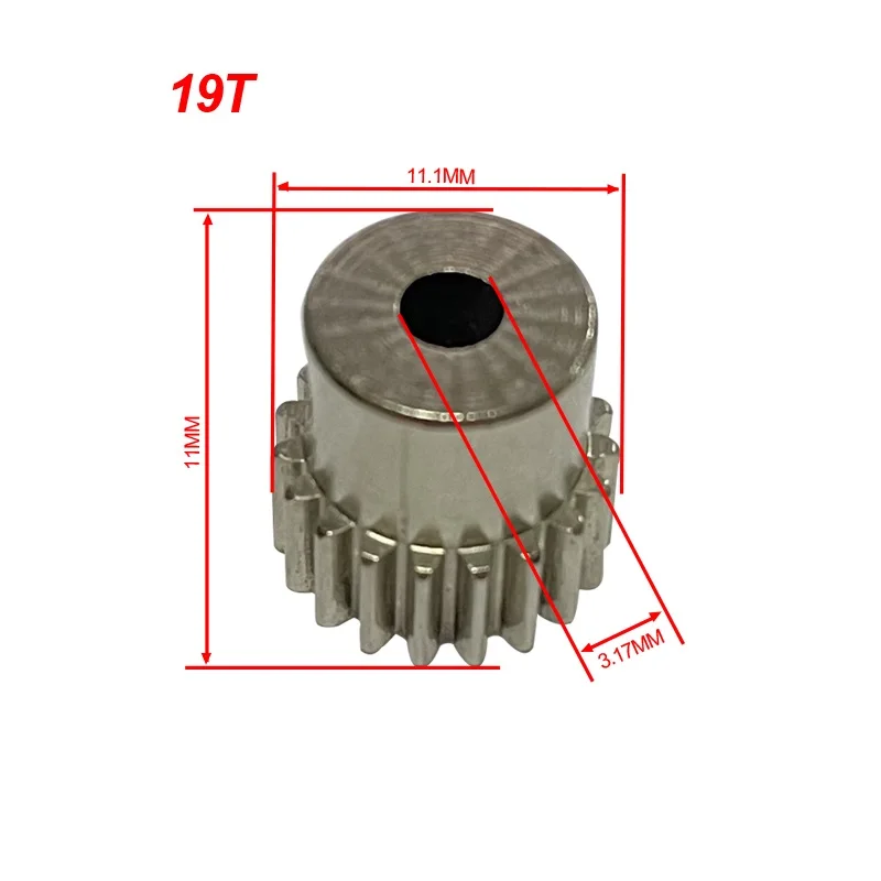 48P 3.17mm 19T 26T 34T Metal Pinion Motor Gear For 1/10  Sakura R31 G31 SCX10 Traxxas HPI Rc Model Car Motor Parts