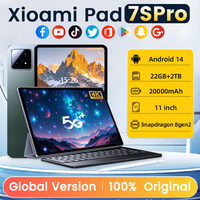 2025 Pad 7S Pro Global Mi 11 inch tablet Android 14 16GB 1TB Snapdragon 8 Gen2 4K HD 5G WIFI Bluetooth WPS 20000mAh tablets Tab