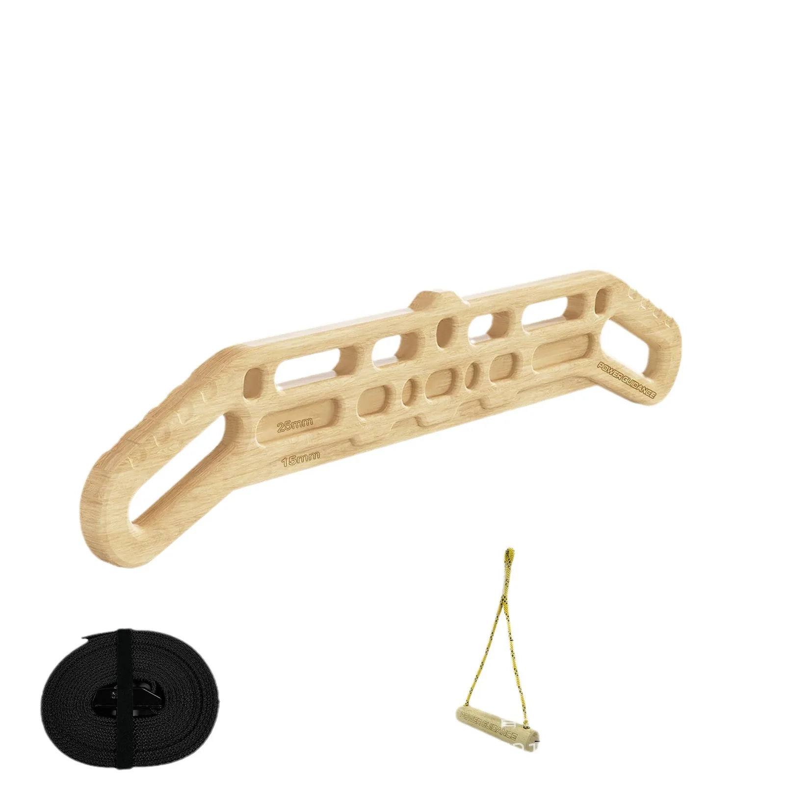 Rock climbing hanging board Wooden hanging board Portable rock climbing hanging board with hanging training function Enhances