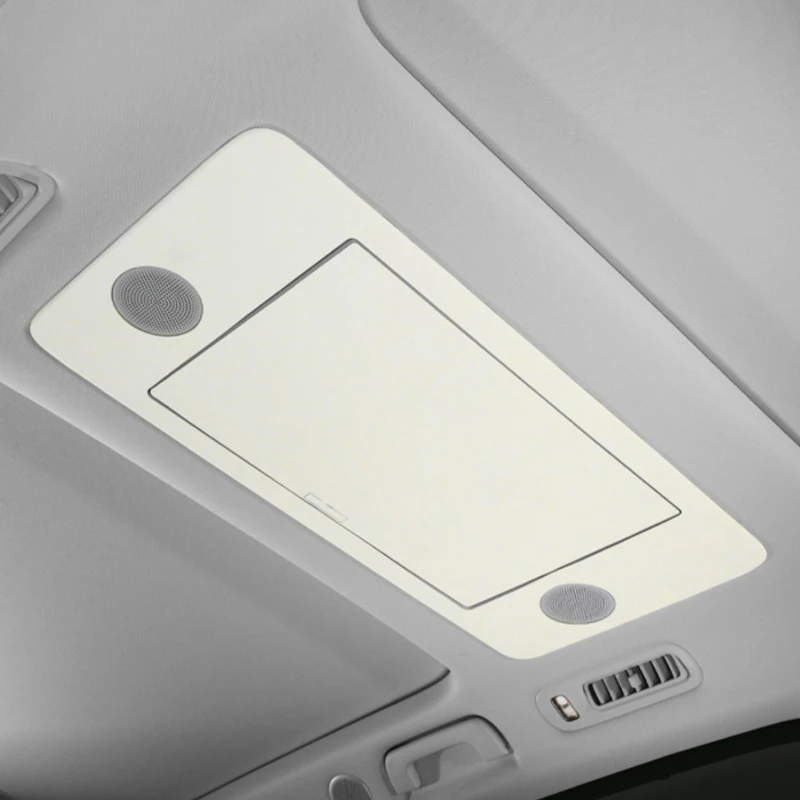 For Ideal Lixiang i8 Alcantara Suede TV Decoration Sticker Scratch-Resistant Car Interior Modified Accessories