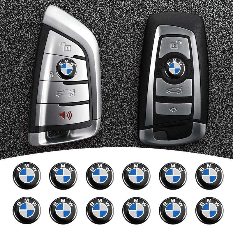 Autocollants d\'insigne de clé de télécommande de voiture, BMW F07 F34 F10 F20 F48 F39 F30 F25 F26 F15 F16 F22 F32 E90 E92 E70 E71 E46 E6, 11mm, 14mm