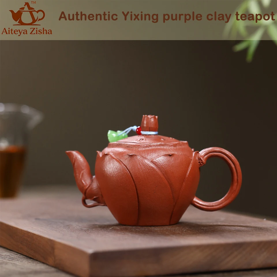 Yixing purple clay teapot, Chinese teapot, Kung Fu tea set， for Home, Office, Gift ，150ml Authentic Zisha small capacity