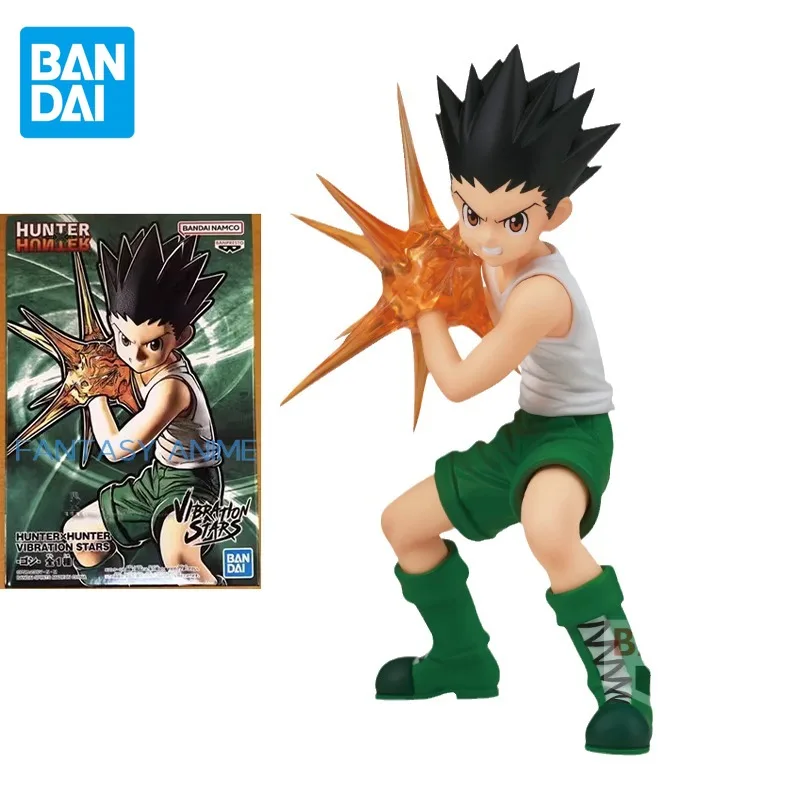 Bandai Original HUNTER×HUNTER Anime Figure  VIBRATION STARS GON·FREECSS Action Figure Toys for Kids Gift Collectible Model