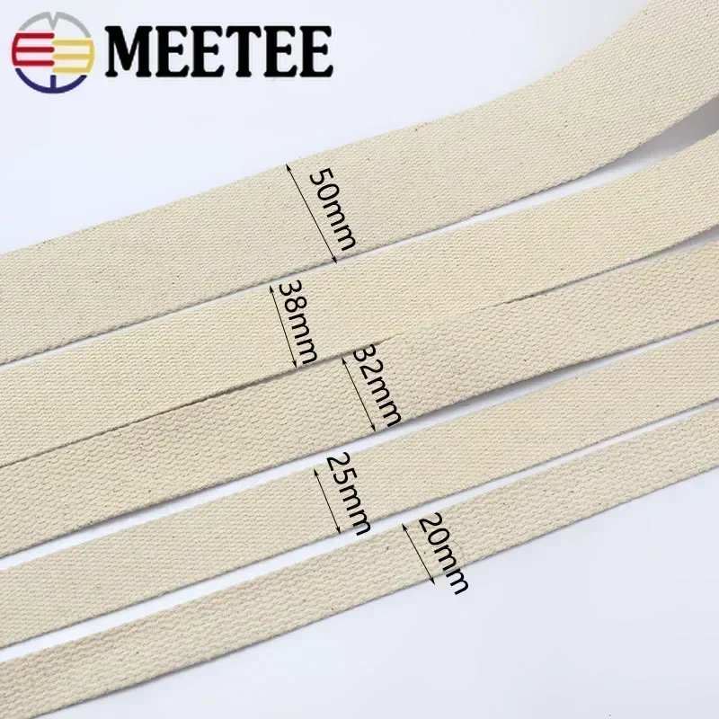 9Meter 20/25/30/38/50mm Polyester Cotton Webbings Bag Strap Webbing Ribbon Backpack Belt Strapping Bias Binding Tapes