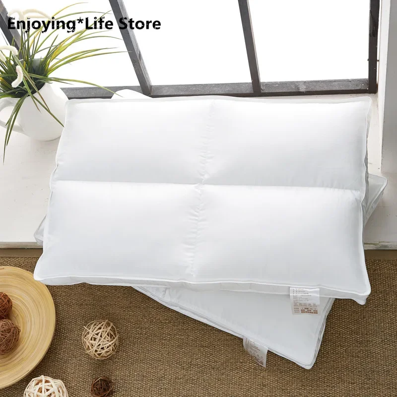 

High-grade Pillow Cotton Five-star Hotel Bed Pillows Cervical Spine Feather Velvet Bread Pillow Core