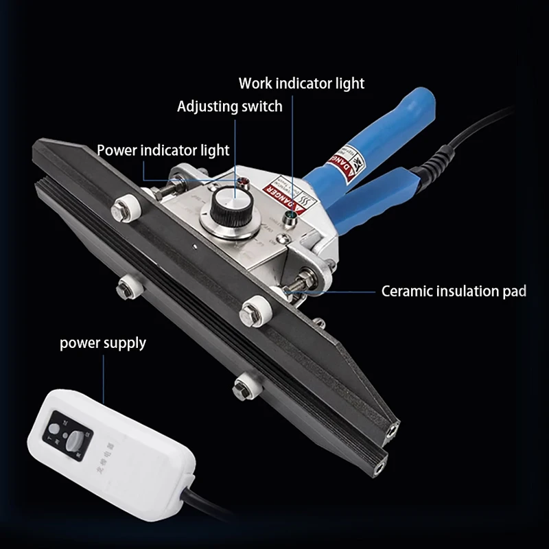 Handheld Heat Sealing Machine Electric Impulse Sealer Professional Sealing Machine 20/30/40cm Length Sealer Pliers For Foil Bag