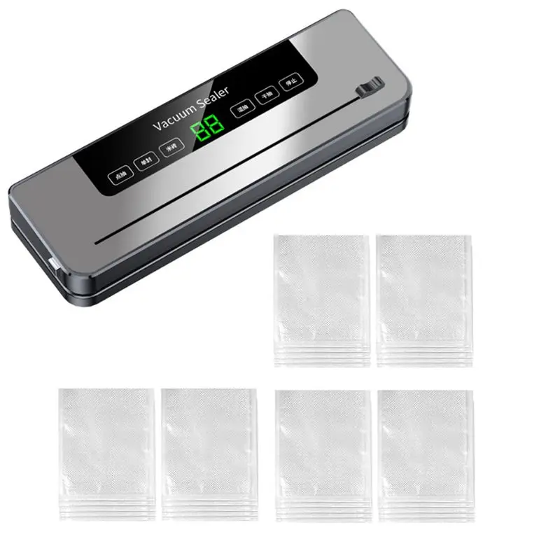 

A95G Food Saver Vacuum Sealer Machine With Cutter Can Vacuum Sealer For Dry Wet Food Storage 30 Pcs Bags Included UK Plug