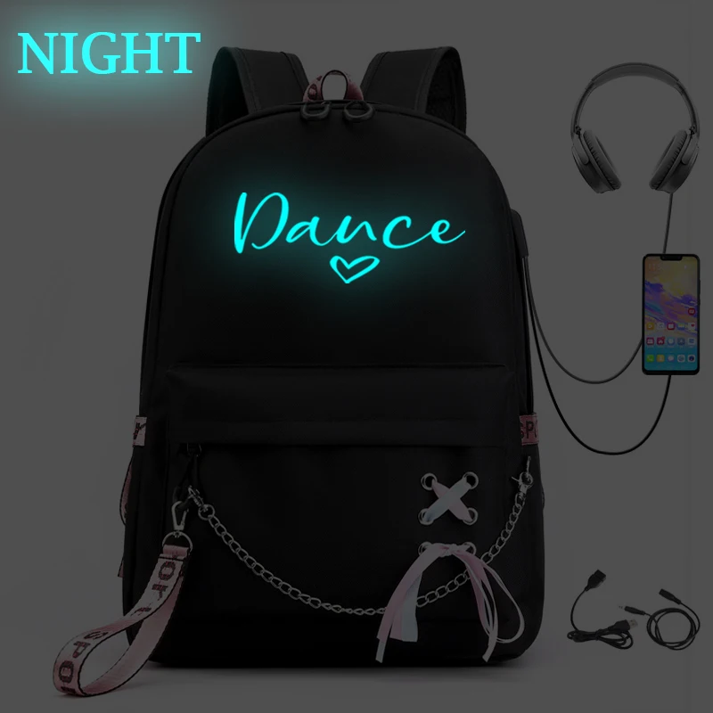 New Luminous Backpack 2026 Schoolbag for Boy Girls USB Charging SchoolBag Cat Lover Gift Funny Pattern Student Knapsack Bag