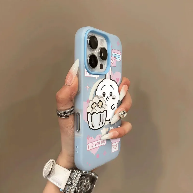 

Anime Chiikawa Hachiware Usach Mobile Phone Case Available for IPhone Anti-fall New Style Kawaii Send To Girlfriend Good Looks