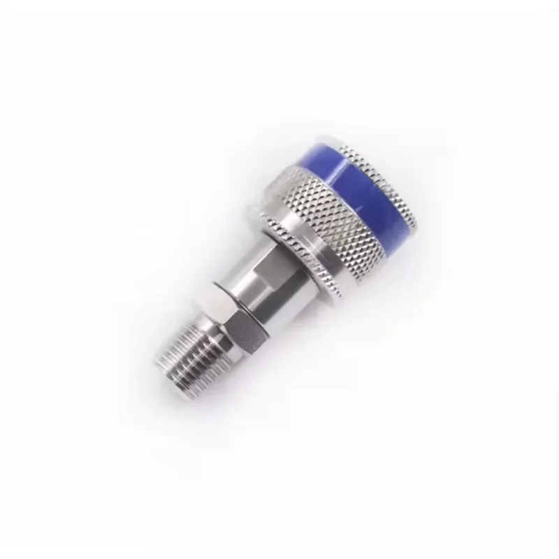 Interoperable 316 Stainless Steel Quick-Connect Instrument K5 Blue Key Pipe Fittings for Oil/Water BSPT Connections