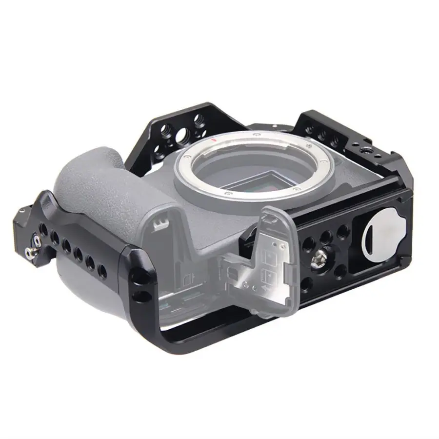 Für Canon EOS R8 DSLR Kamera Käfig Rig Top Griff Grip Kalten Schuh Montieren 3/8 "1/4" ARRI Stativ video Schutz Gehäuse Fall – Detail 2