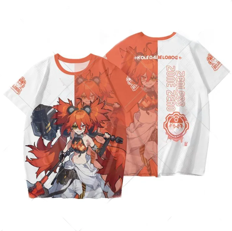 New Game Zenless Zone Zero Caesar King 3D Men's T-Shirt Fashion Cool Daily Anime T Shirt Street Personality Short Sleeve Y2k Top view 5