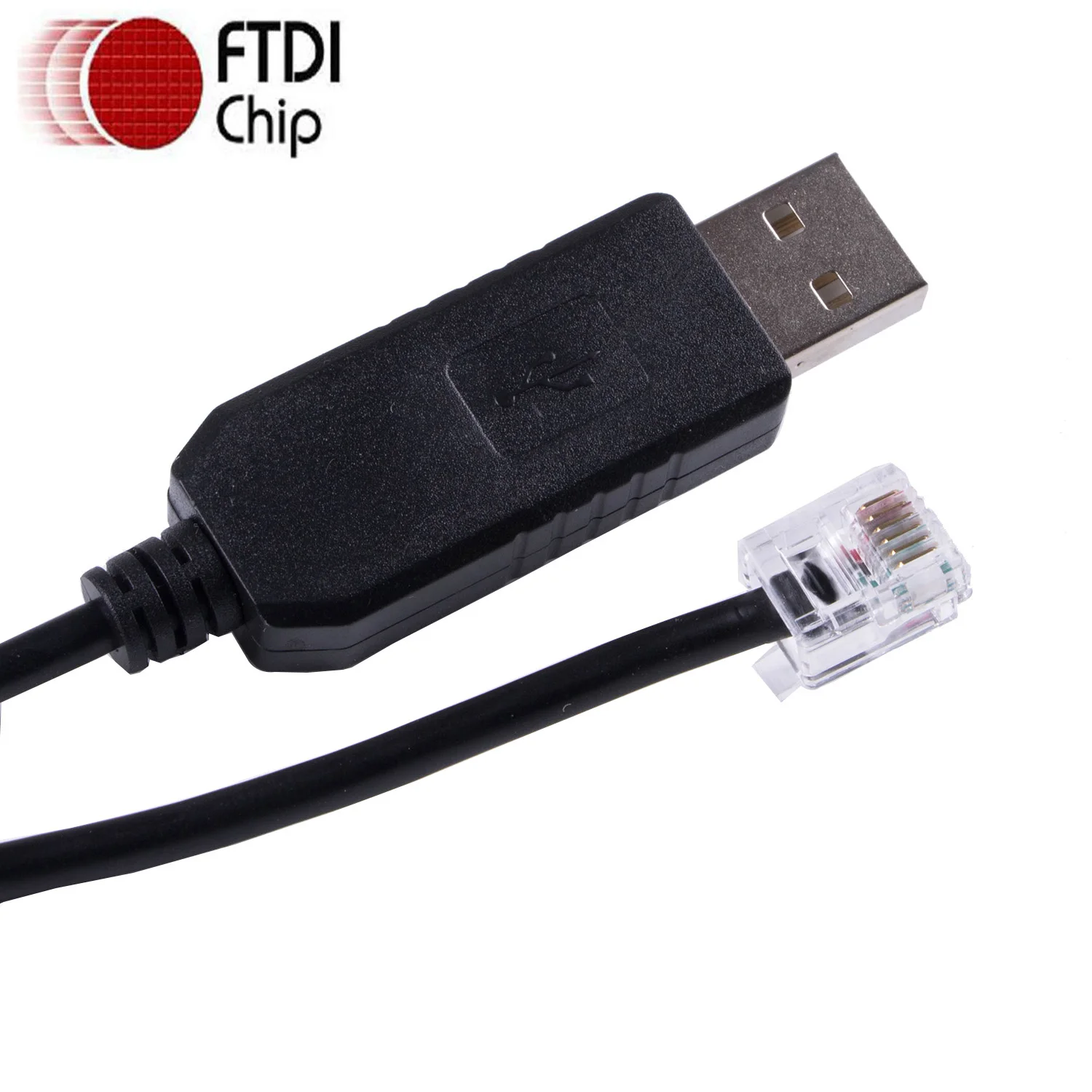 USB RS232 to RJ11 FTDI Serial Converter Programming Cable for Keyence PLC Connect PC Communication