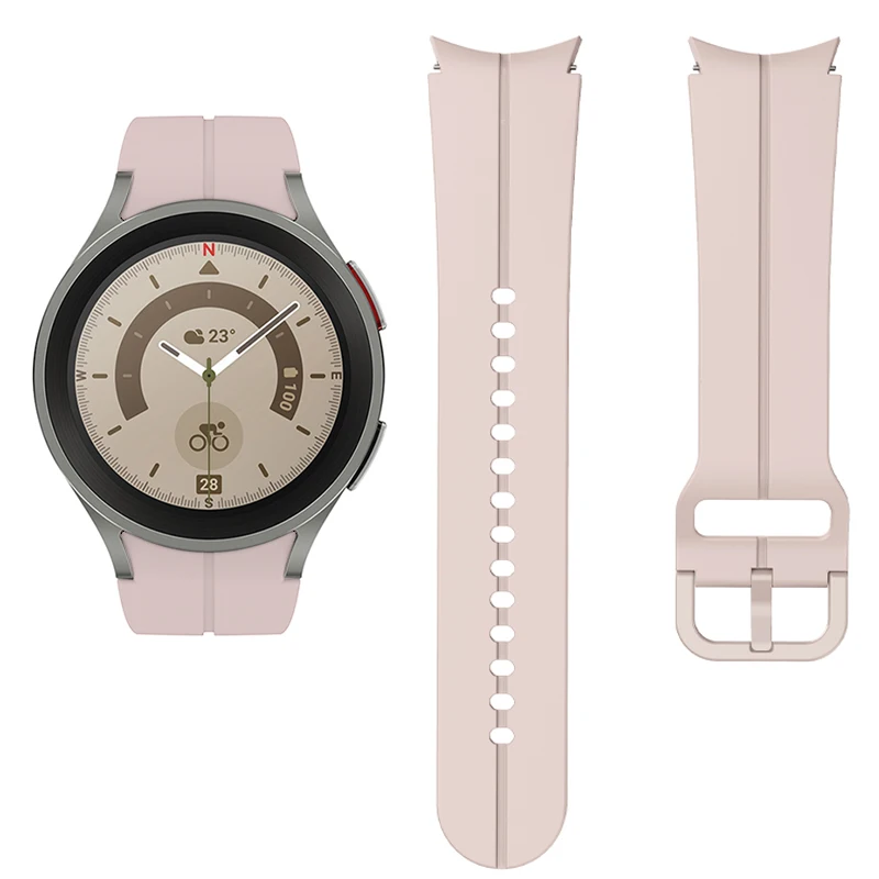 Armband für Samsung Galaxy Watch 4 Classic 5 Pro 45 mm 46 mm 42 mm Silikon-Sportarmband Correa Galaxy Watch 7 4 5 6 44 mm 40 mm Band