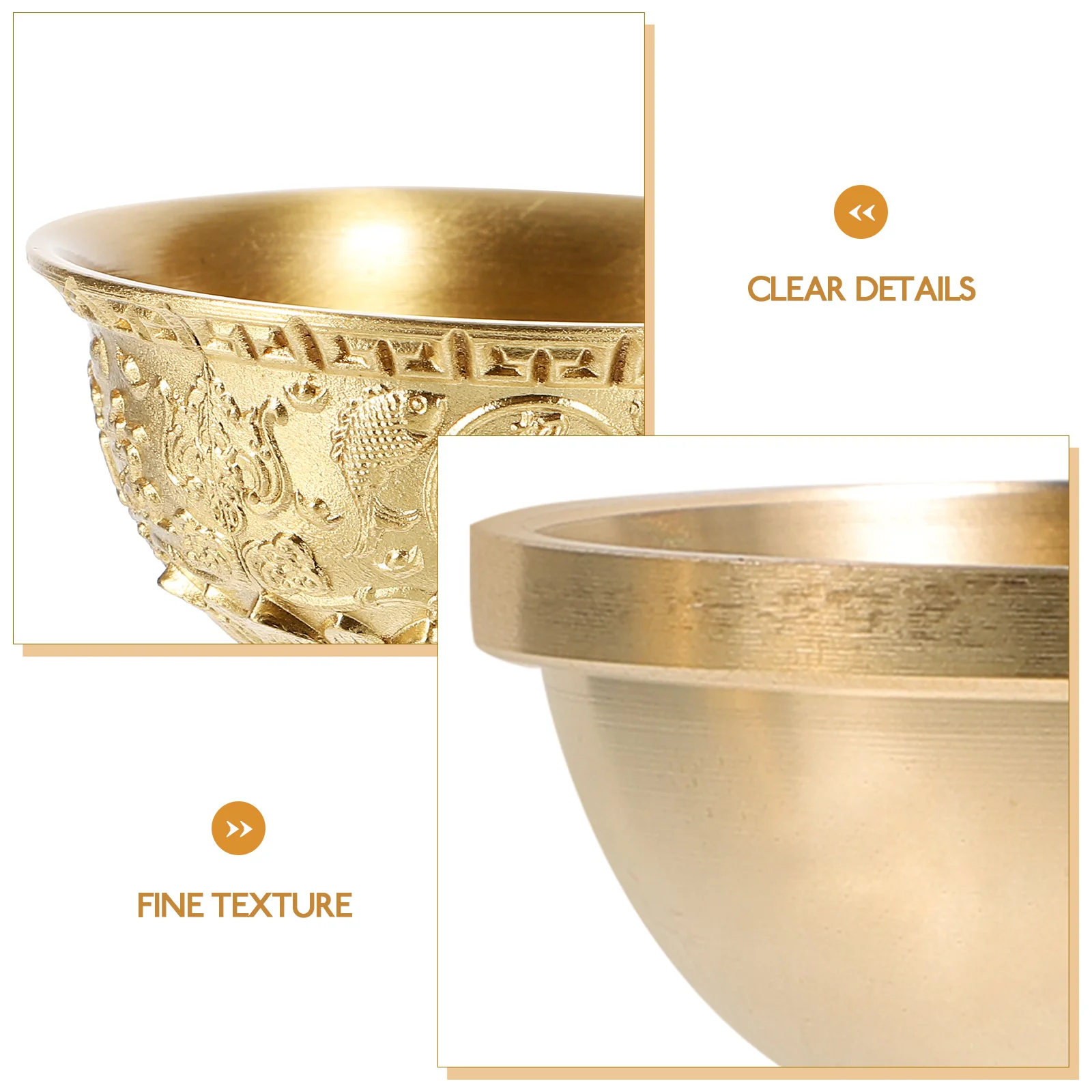 

1pc Brass Cornucopia Handmade Vintage Golden Treasure Bowl Decorative Home Desktop Ornament Party Gift Feng Shui Wealth Symbol