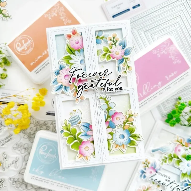 

Металлические вырубные формы Mmao Craft: прямоугольная рамка с точками, трафареты для скрапбукинга, вырубные ножи, штампы для бумаги