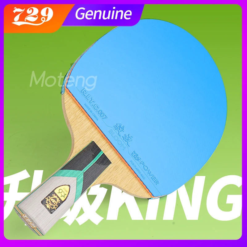 Friendship 729 King 6 Star Color Table Tennis Racket Carbon Ping Pong Paddle High Sticky Pips-in Pingpong Bat with Bag