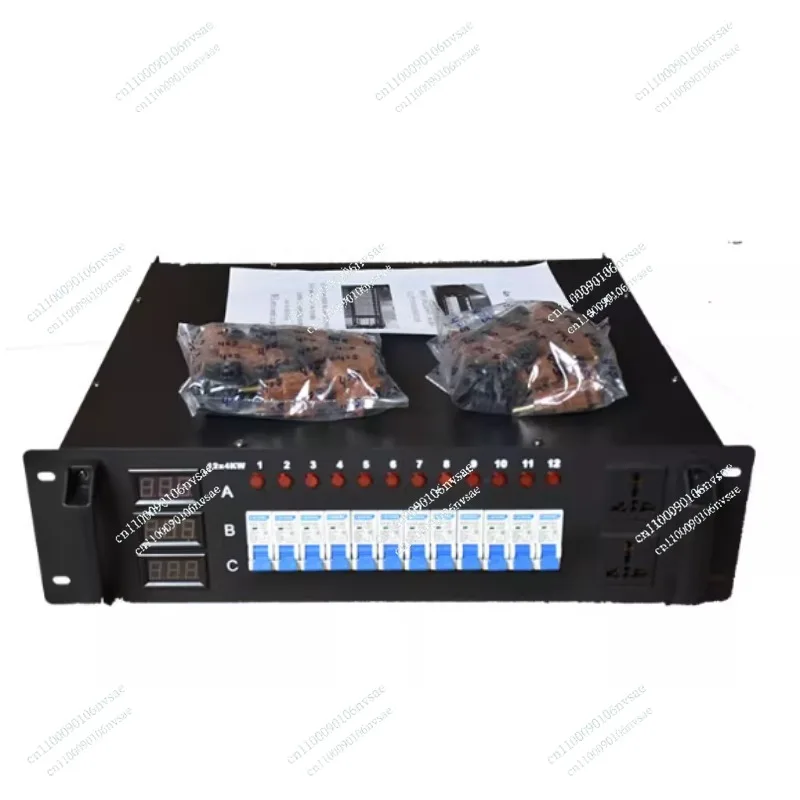 

12 каналов, 4000 Вт, сквозная коробка, 4 кВт, распределительная коробка с затемнением стола, кремниевая коробка источника питания, блок питания сценического аудио освещения