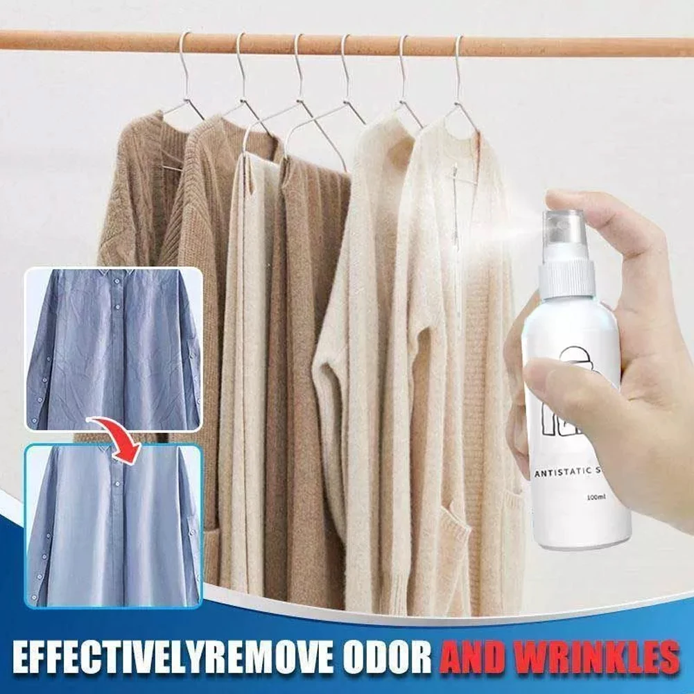 3/5pcs 100g Anti Static Spray Clothes Static Cling Remover Home Wrinkle/Static Remover Sprays for Hair Clothing