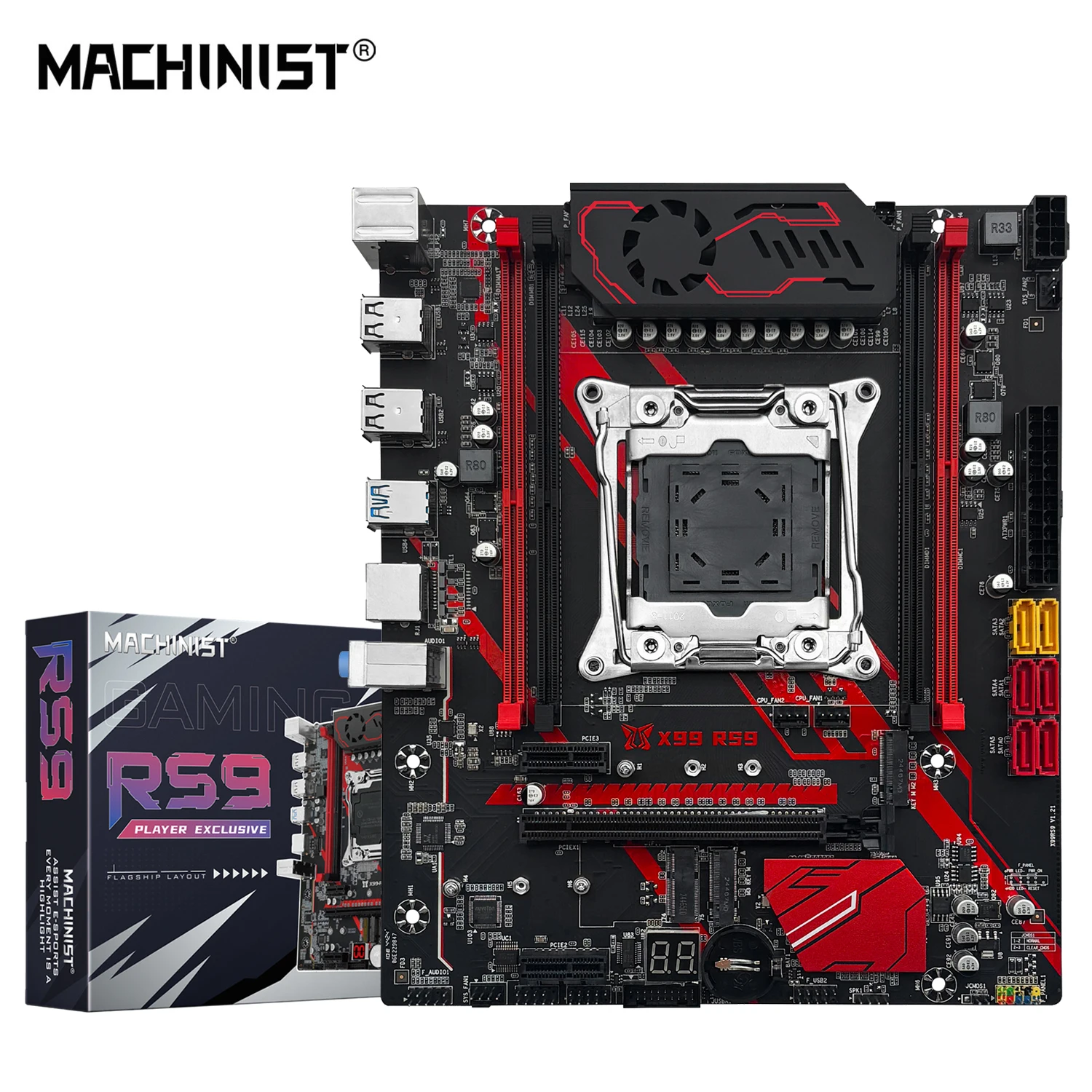 مُعالج Intel E9: تقييم شامل لوحة الأم MACHINIST X99 RS9 لدعم معالجات Xeon E5 V3/V4