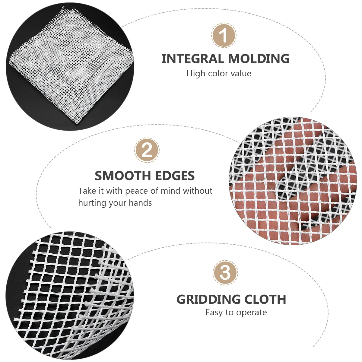 

1Set Carpet Crochet Blanket Embroidery Kit 50cm Cloth Wood Handle DIY Stereoscopic Hand Craft Tool Set Practical Repair