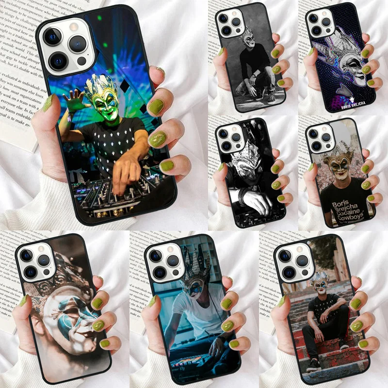 Boris Brejcha DJ Phone Case for iPhone 16 15 14 12 13 mini PLUS X XS XR 11 PRO MAX Back Cover Fundas